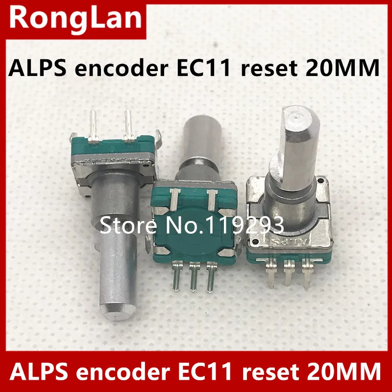 [BELLA]Imported Japan ALPS potentiometer encoder EC11 reset   is reset back around with the switch 20MM Axle--10PCS/LOT