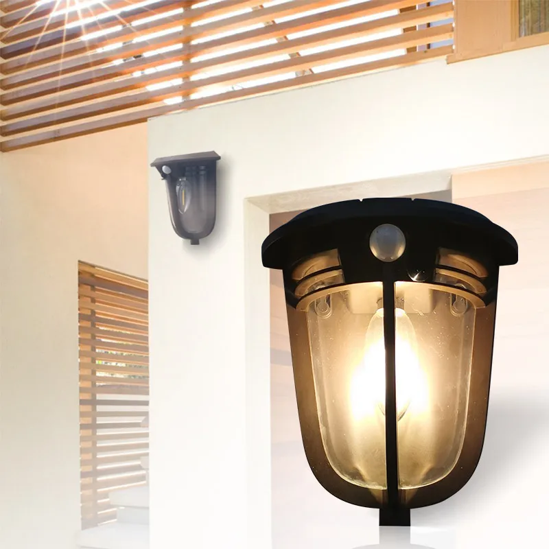 

Ennoplus Popular Retro Outdoor Solar Wall Light Favorable Europe Motion Waterproof Exterior Garden Doorway Lighting 1/2pcs