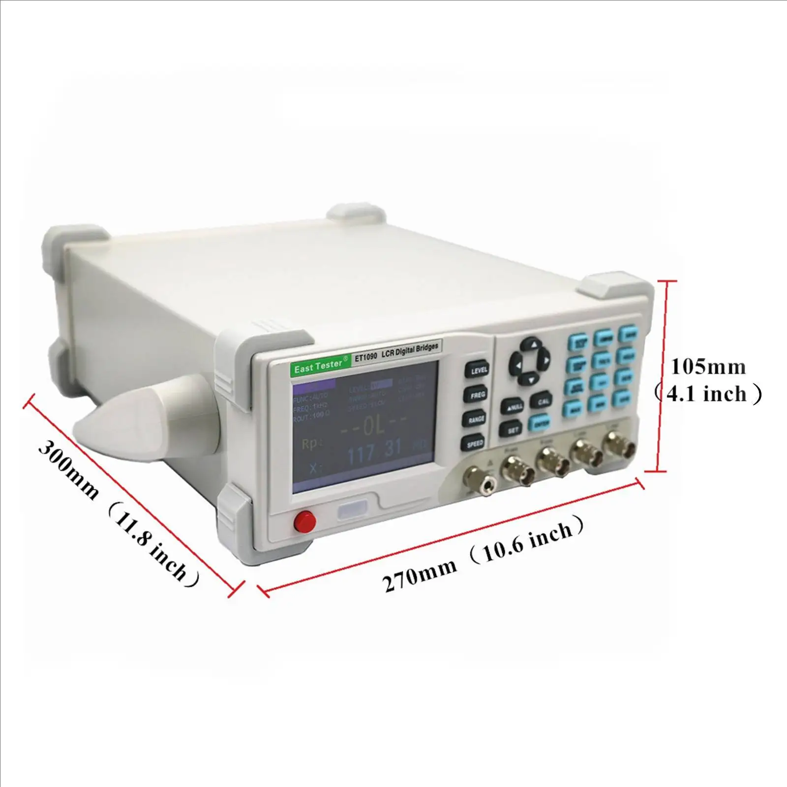 เครื่องวัด LCR ดิจิตอลแบบตั้งโต๊ะ ET4510 ปรับความถี่การทดสอบได้ 10-100KHZ