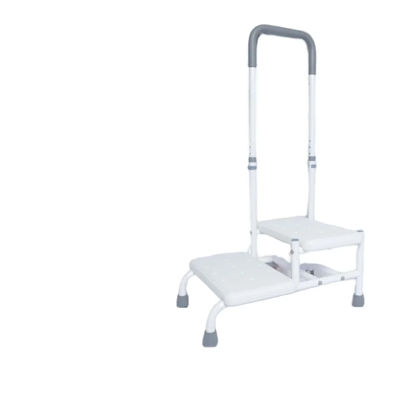 Home care elderly two-step auxiliary stool bedside footstool high foot stool for bathing rehabilitation treatment supplies