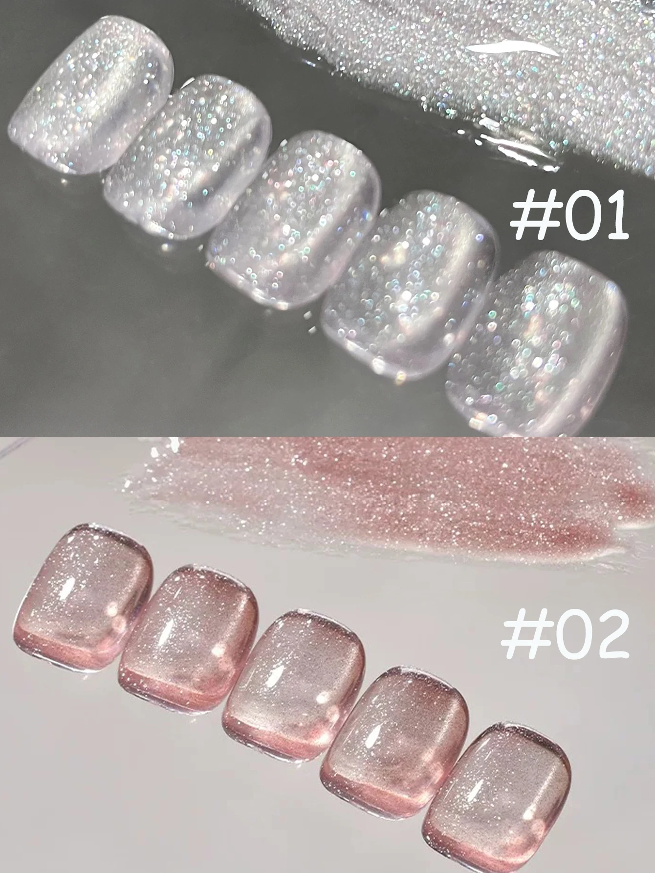 1 Uds WS Dreamy Star Moon Cat Eye Gel esmalte de uñas 2025 nuevo romántico brillante Rosa blanco ojo de gato suministros para decoración de uñas