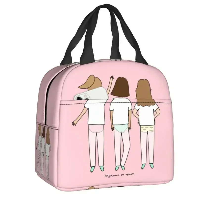 

Женская сумка для обеда с принтом медсестры и доктора, женский многоразовый холодильник-холодильник, термоизолированный ланч-бокс, многофункциональная коробка для еды Bento