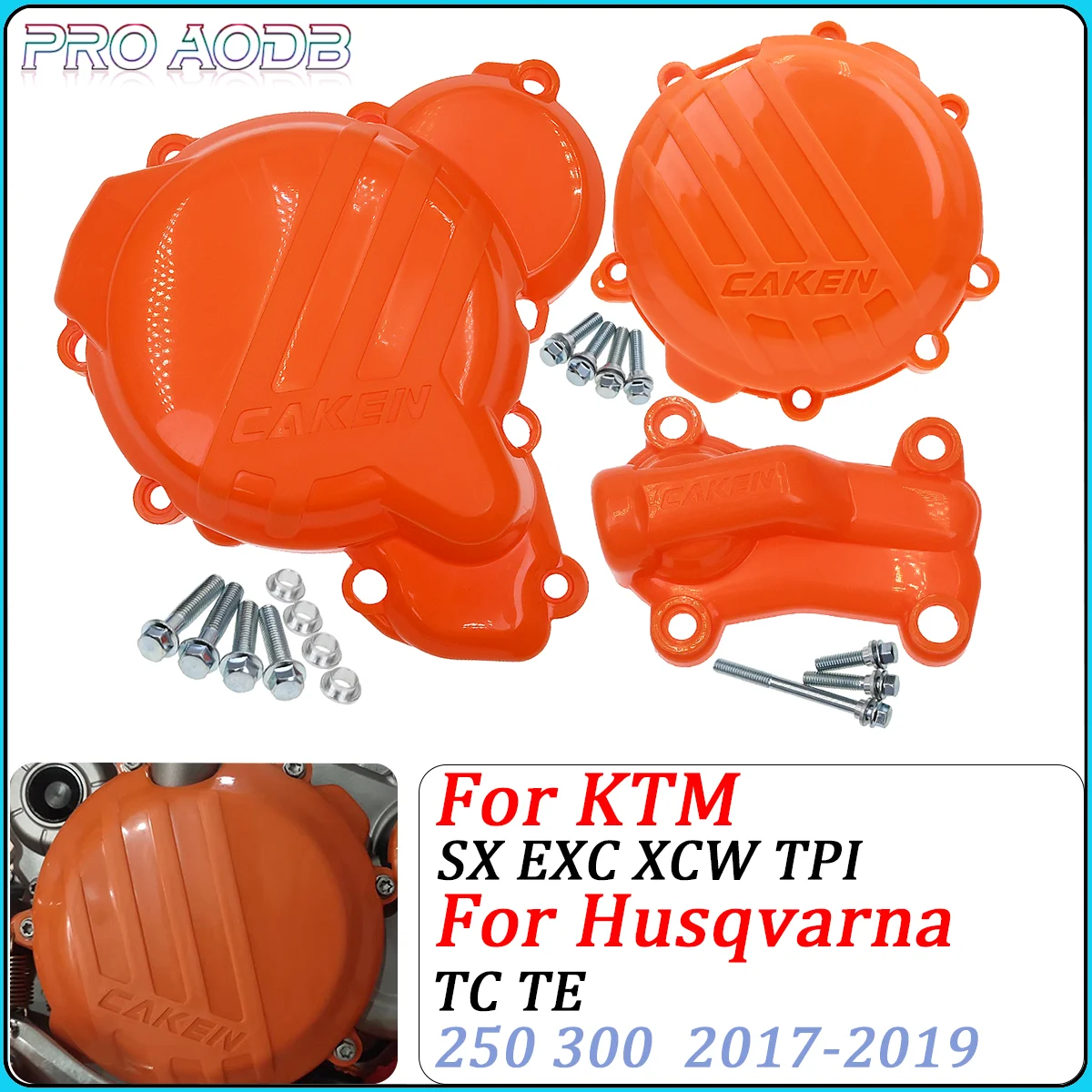 

Plastic Ignition Protector Clutch Guard Water Pump Cover For KTM SX EXC XCW TPI 250 300 For Husqvarna TC TE 2017-2019 Dirt Bike