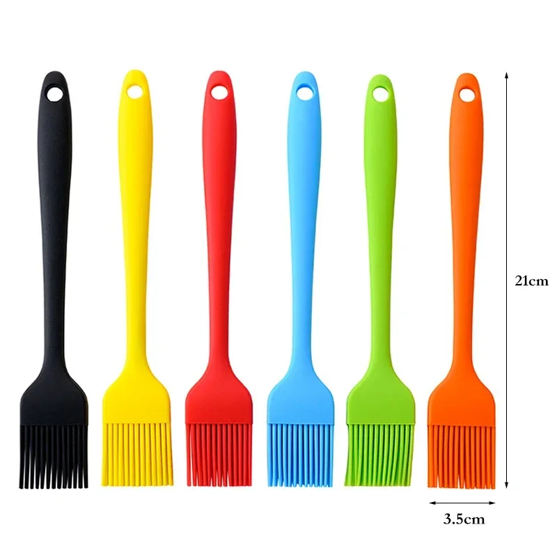 Silicone Oil Brush Kitchen Pastry Brush Heat Resistant BBQ Grill Basting Brush for Barbecue Cooking Utensils Kitchen Accessories