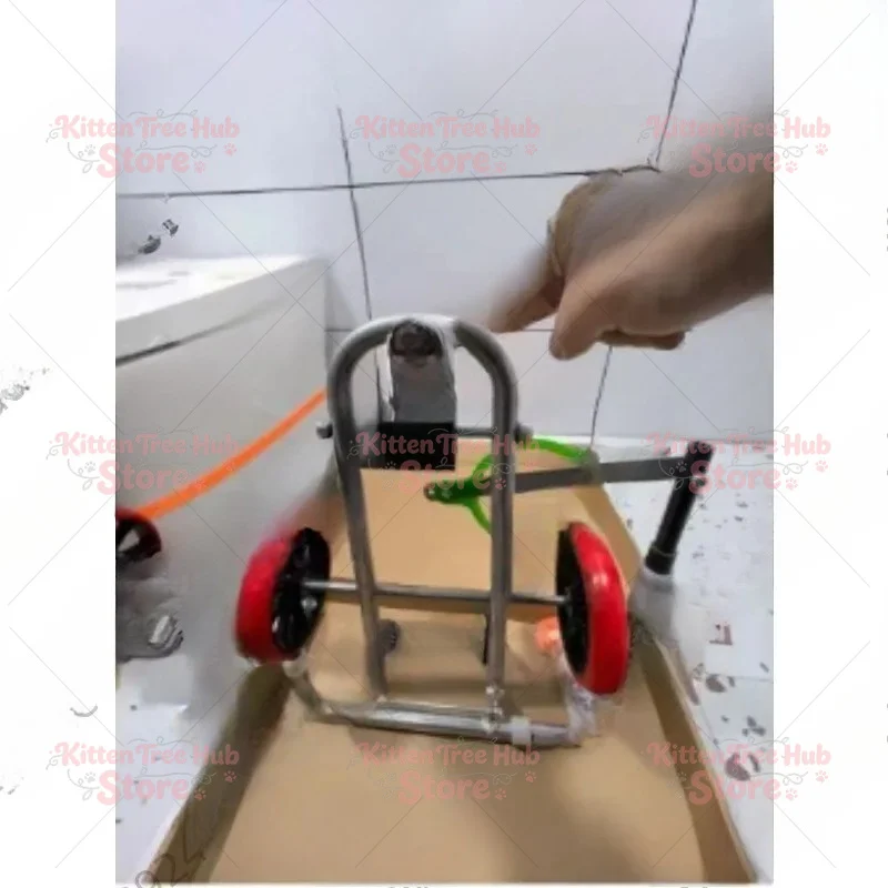 Toilet  Auxiliary Installation Artifact, Positioning and Moving, Folding Portable Labor-saving Trolley, Easy Installation