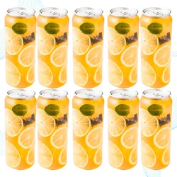 10PCS NEW Disposable Juice Bottles Food Containers PET Bottle Juice Can Beverage Storage Container Empty Bottles Cold 550ml