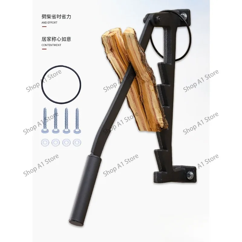 Detachable Wall Mounted Wood Splitter, Portable Firewood Kindling Splitter for Home Garden