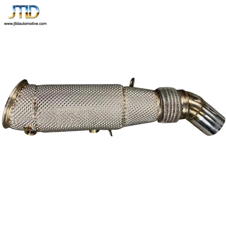 JTLD Exhaust Downpipe for BMW N20 F30 2 3 4 5 Series Car Accessories With Heat Shield without Catalytic Converter