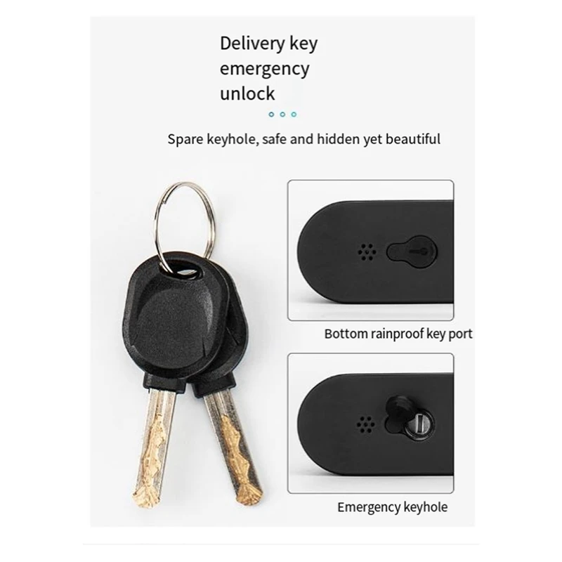 Ttlock APP управляемая Водонепроницаемая Bluetooth-проекция со сканером отпечатков пальцев и входом ключа