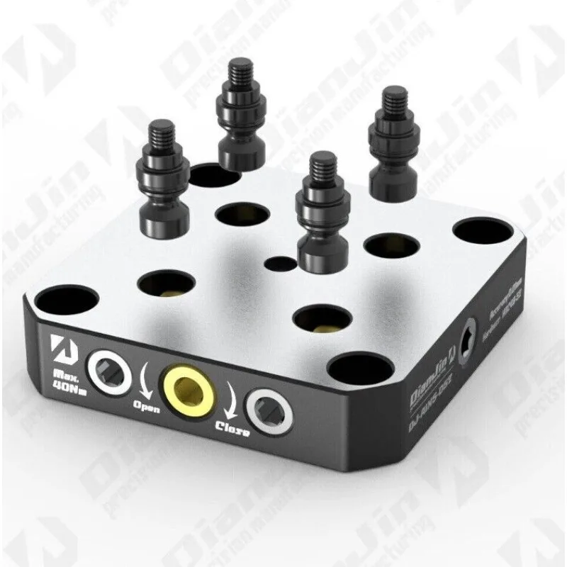 Four and Five-axis Fixture Self-centering Vise Zero-point Quick-change DJ-6080H/DJ-70100H/DJ-80120-R