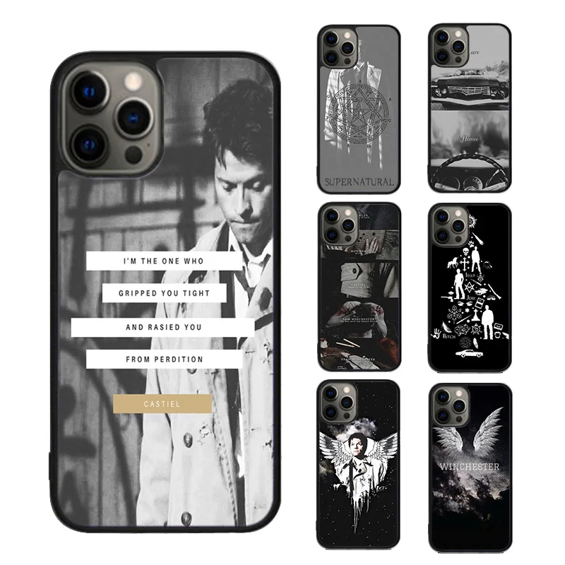 Castiel WINCHESTER Supernatural Phone Case cover For iPhone SE2020 15 16 14 13 12 11 Pro Max Coque For Apple 8 PLUS 7 fundas