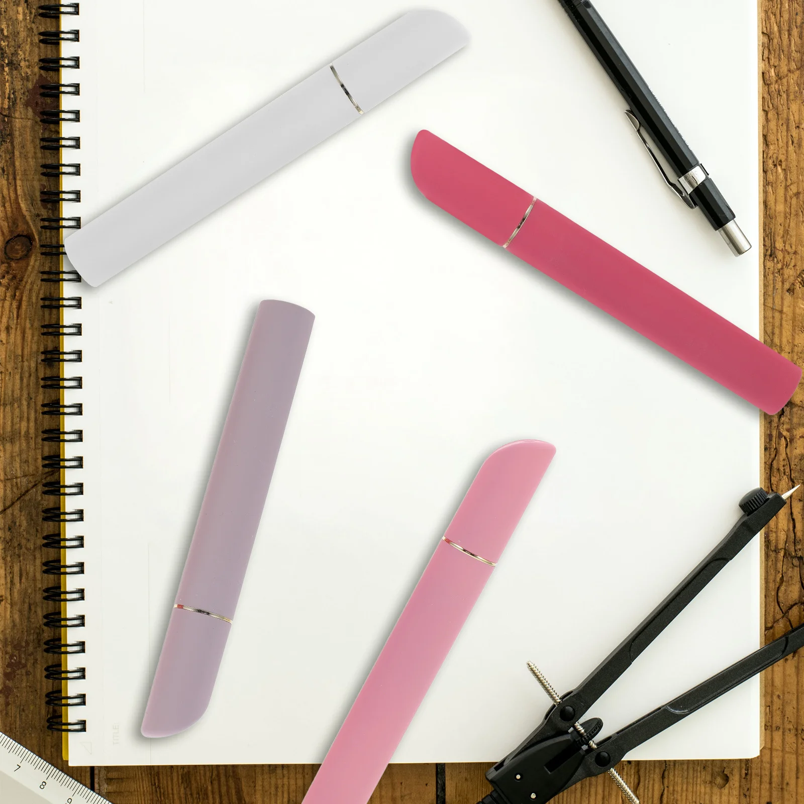 4 قطعة أقلام تمييز أقلام خطاط (ماركر) الفلورسنت مشرق طويل الأمد الحبر الكتابة السلسة لدراسة الملاحظات الملونة متنوعة