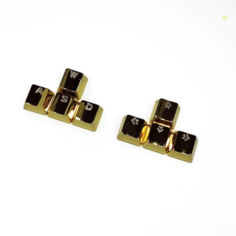 Kim Loại WASD Hướng Keycaps Mũi Tên Có Đèn Nền Cho Chơi Game Cơ Dropship