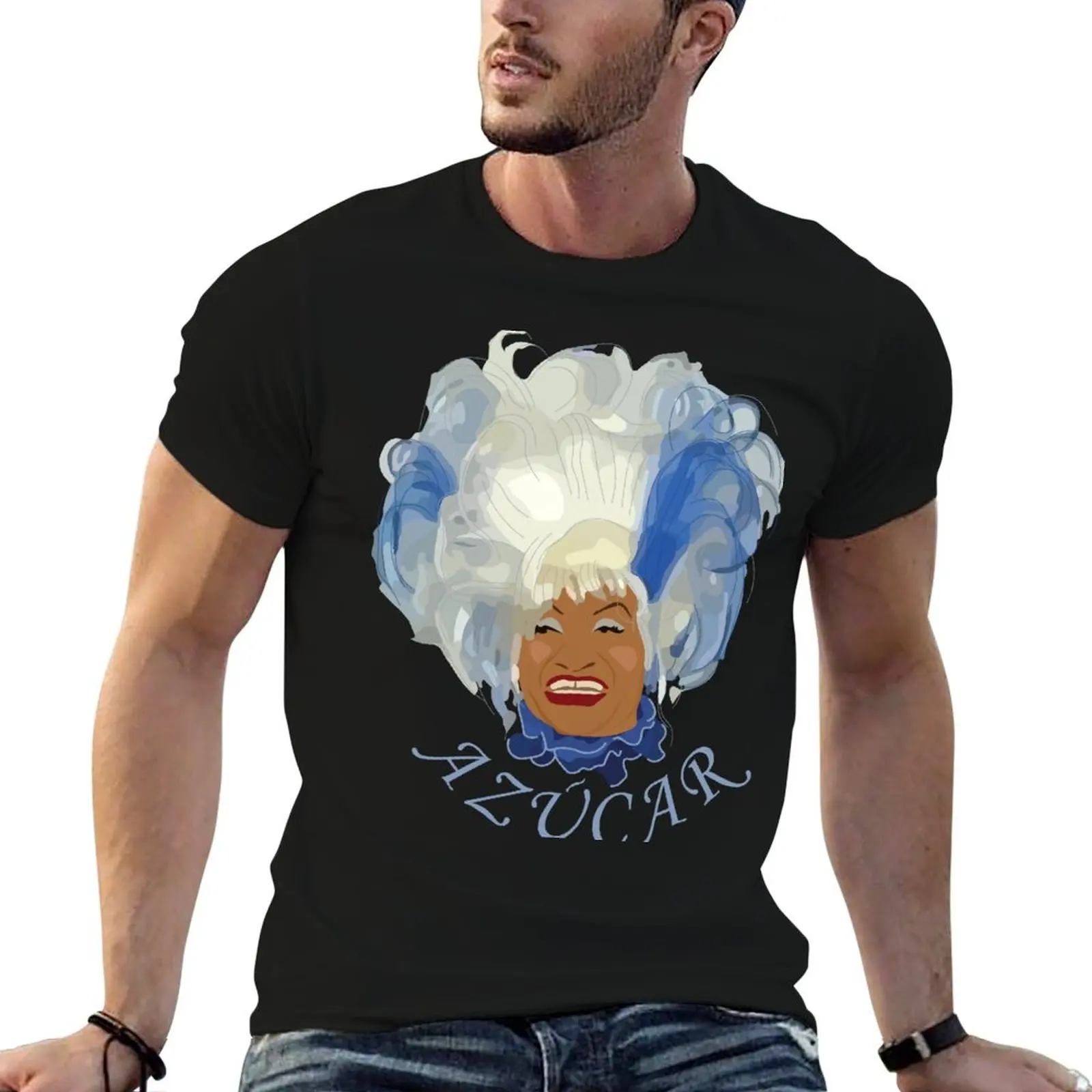

Celia Cruz Azucar T-Shirt man t shirts cotton t shirts for man pack cotton T-Shirt
