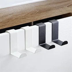 Door Hanger Hook Stainless Steel Kitchen Cabinet Pull Over Door Hook Clothes Bedroom Bathroom Hanger Holder Multi Hook