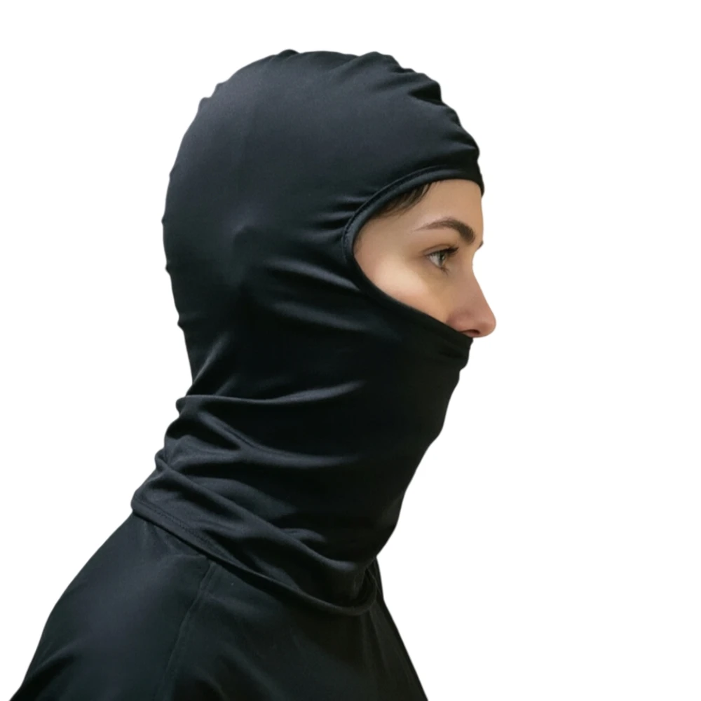 Atmungsaktive schwarze Cross-Sturmhauben für Herren – Gesichtsmaske, Mütze für alle Jahreszeiten, Radfahren, Wandern, Outdoor-Sport, Haubenmütze – Detail 4