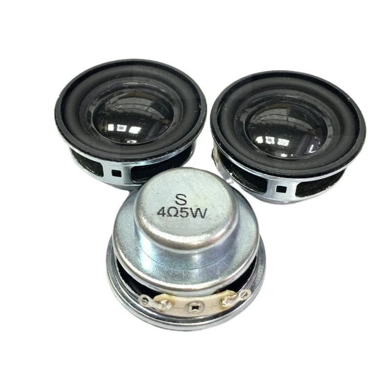 SOTAMIA 2Pcs 36MM Mini Speaker 4 Ohm 5W Audio Full Range Speaker Rubber Edge HIFI Power Loudspeaker Sound Music Home Theater