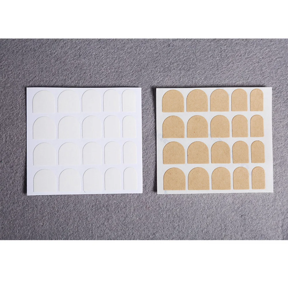 50 hojas de pegatinas para uñas, uñas postizas autoadhesivas, accesorios de manicura DIY, pegatinas para uñas blancas fáciles de quitar sin pegamento