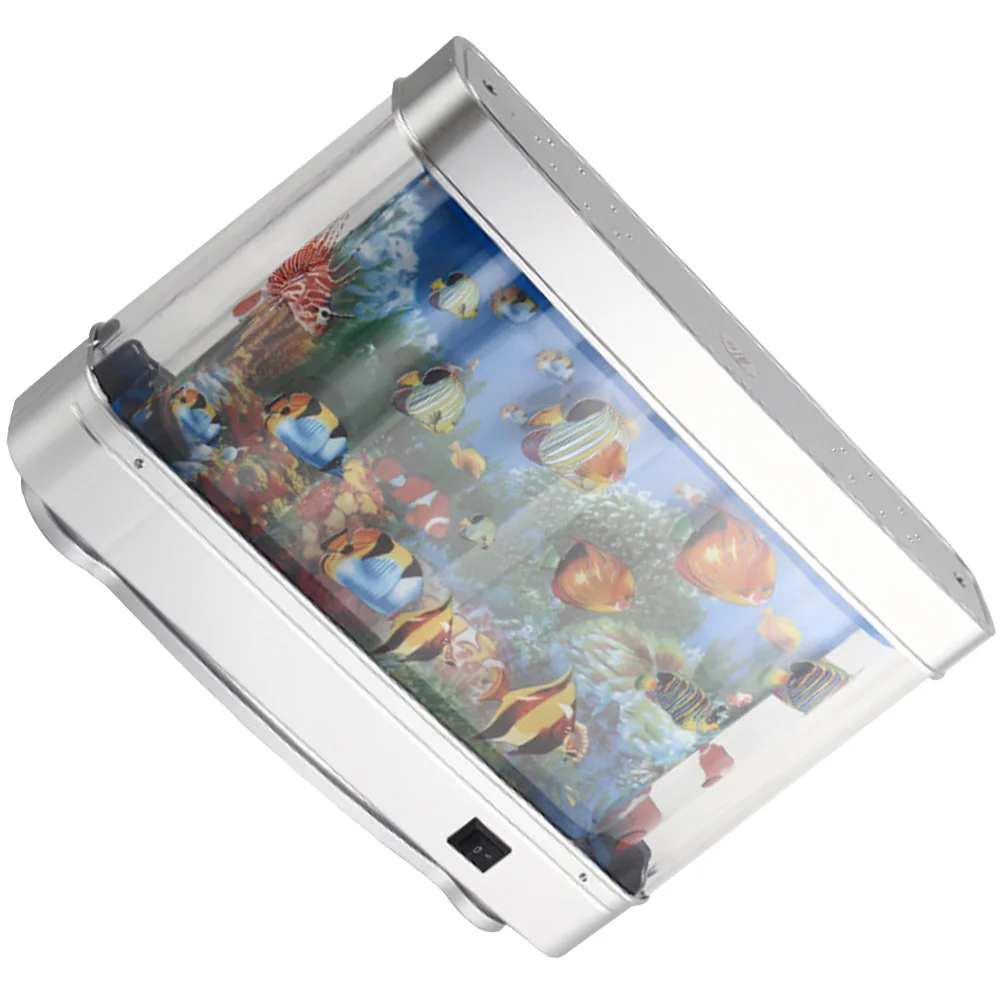 Simulated Fish Aquarium Lamp Artificial Tank with Light Tropical Decorations