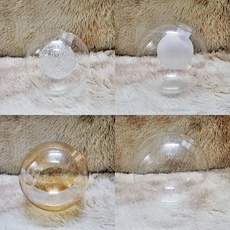 G9 spherical glass lampshade, G9 magic bean, DIY lamp accessories transparent milk-white frosted amber lampshade shell