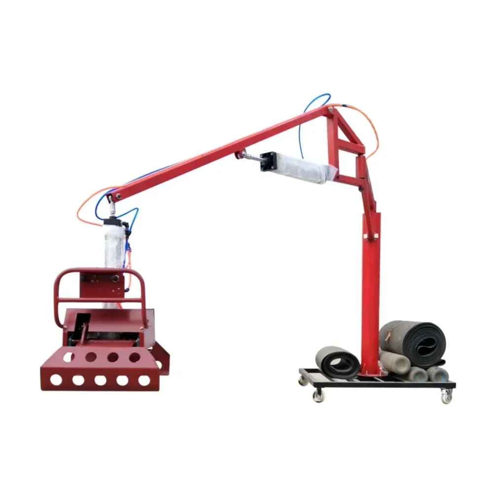 Pneumatic mechanical gripper transporter to grab fertilizer and cement feed, truck-mounted crane, balancing crane