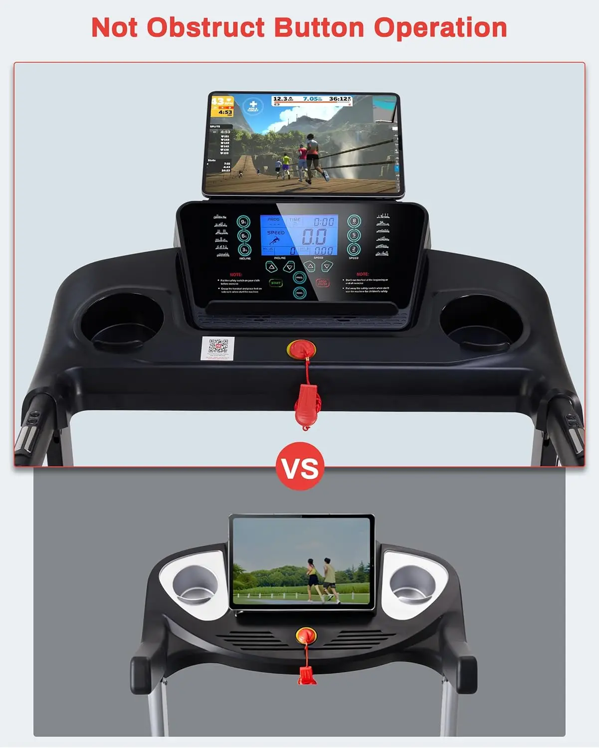 Home Foldable Treadmill, 15% Auto Incline, 3.0 HP Motor, 10 MPH Speed, 18