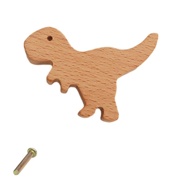 

652F Lovely Dinosaur Cabinet Knob Closet Door Knob Cupboard Pulls Children Room Furniture Handles Easy to Install