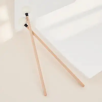 

2Pcs Drum Mallets Sturdy Trustworthy Tool Multiple Jobs Gift for Beginners Excellent Craftsmanship Reliable Practical