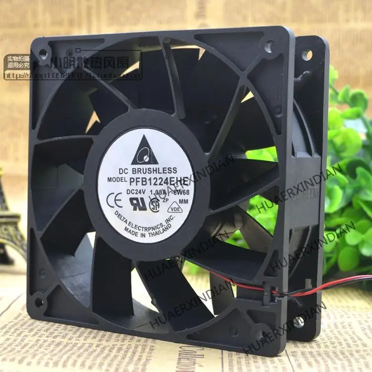 ใหม่ PFB1224EHE 12ซม.12038 24V 1.08A ชุดพัดลมระบายความร้อนชุด