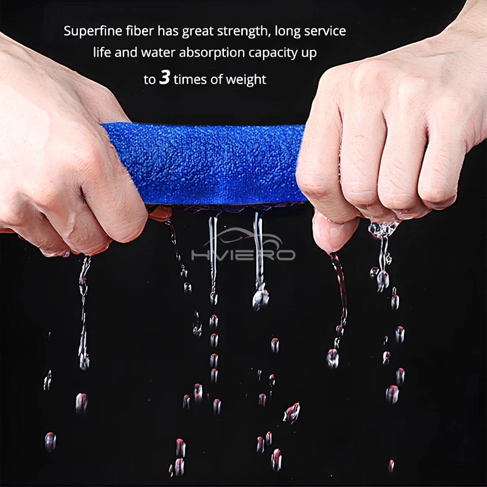 1/2/5/10pcs Auto Motorcycle Cleaning Care Wash Supplies Tools Car Paint Cleaner Absorbent Towel Thicken Microfiber Suede Cloth
