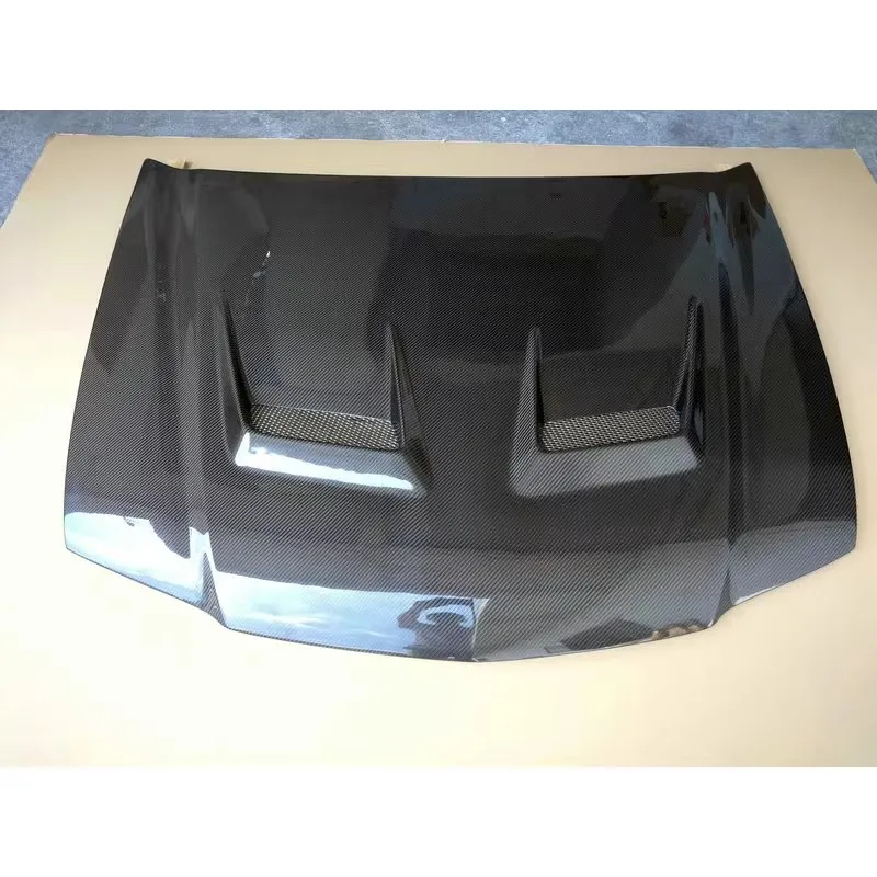 غطاء محرك حقيقي من ألياف الكربون لهوندا أكورد CL7 تحويل غطاء محرك السيارة خفيف الوزن نمط جديد #2