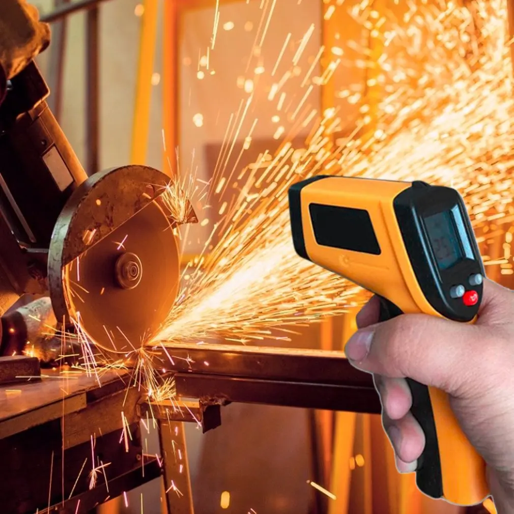 High Accuracy Handheld Non-Contact Ir Infrared Thermometer Digital Lcd Laser Industrial Measurement Surface Temperature Meter