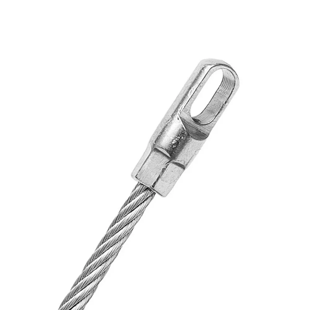 Fish Tape Wire Puller with Retraction Feature and Two Tighteners for Secure Cable Handling 10 20 30 50M Length