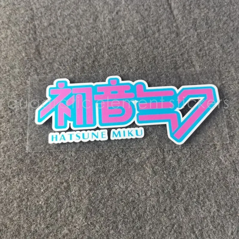 Hatsune Miku Anime Sticker Notebook Suitcase Pixel Window Glass Decoration Car Sticker Chassis Reflective Waterproof