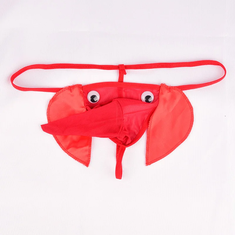 Perizoma con naso di elefante maschile Wild Fantasy con baule leopardato, guaina per pene, lingerie erotica per lui, intimo sotto i pantaloni