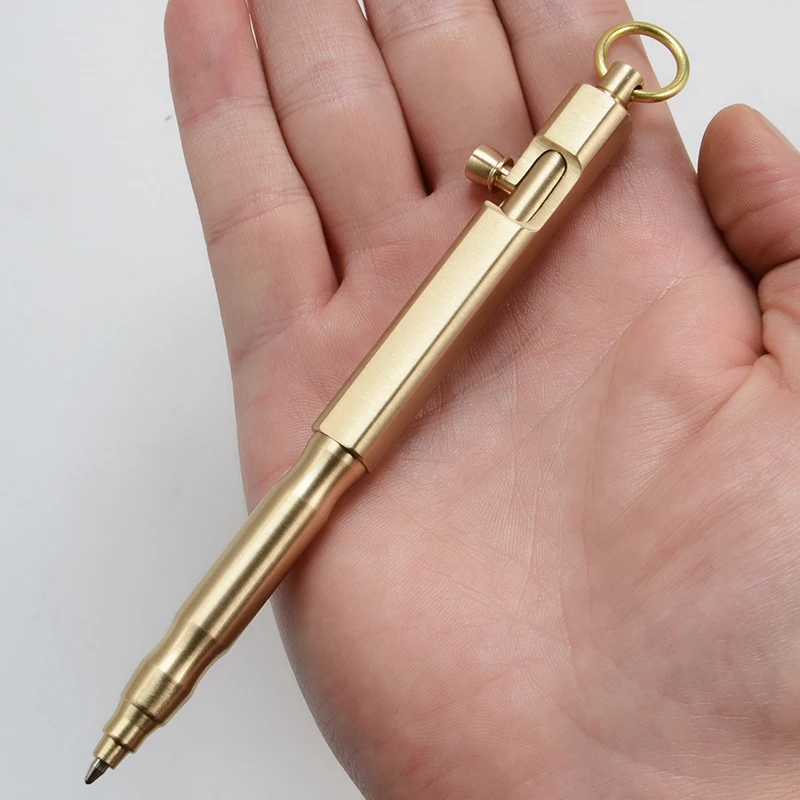 NEW Portable Brass Tactical Pen Business Signature Pen EDC Multi-tool Glass Breaker Security Protection Personal Emergency Tool