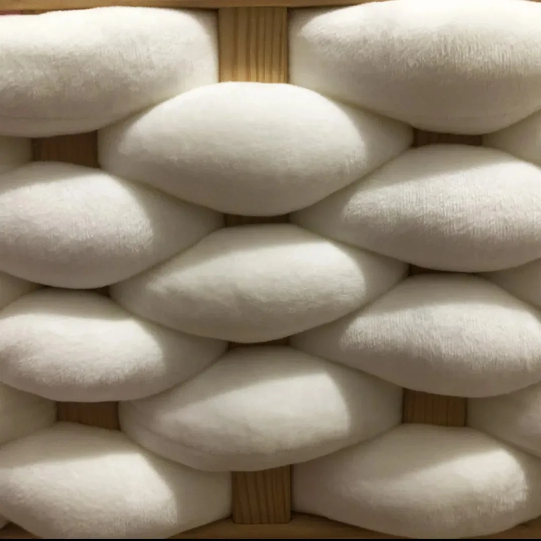 직조 침대 주변 어린이 침대 장식 배선 매뉴얼 DIY 울타리 충돌 방지 단일 가닥 5cm 튀긴 반죽 트위스트