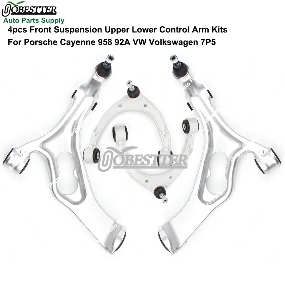 4pcs Front Suspension Control Arm Kits For Audi Q7 4LB Porsche Cayenne 958 92A VW Touareg 7P5 7P0407151E 7P0407152E  7P0407021