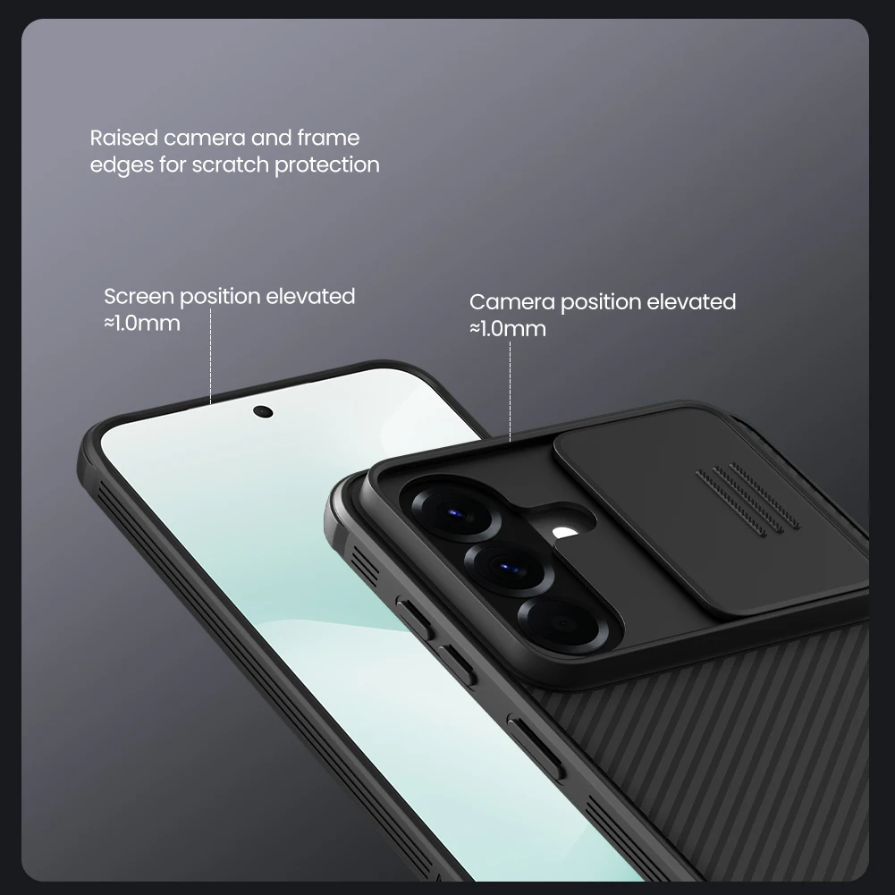 Für Samsung Galaxy A57 5G Hülle NILLKIN Fitted Case Camshield Super Frosted Shield Case Objektivschutzabdeckung – Detail 15