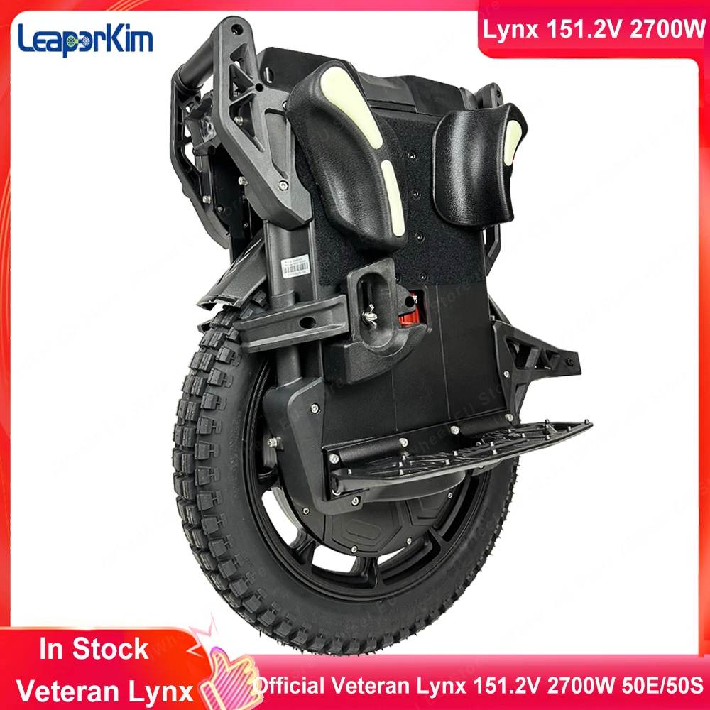 Newest LeaperKim Veteran Lynx 151.2V 2700Wh 50E Battery Peak Power 8000W Motor Suspension Range 90mm 20Inch Tire Electric Wheel