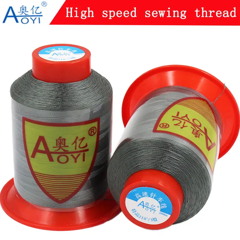 30# Sewing Thread Polyester Thread Set Strong 210D/3 Sewing Threads for Machine Fil Polyester Silk Embroidery Threads Good Pull