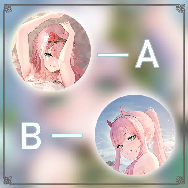 

DARLING in the FRANXX 02Anime Game Dakimakura Hing Body PillowCase Cushion Otaku Bed Linings Xmas