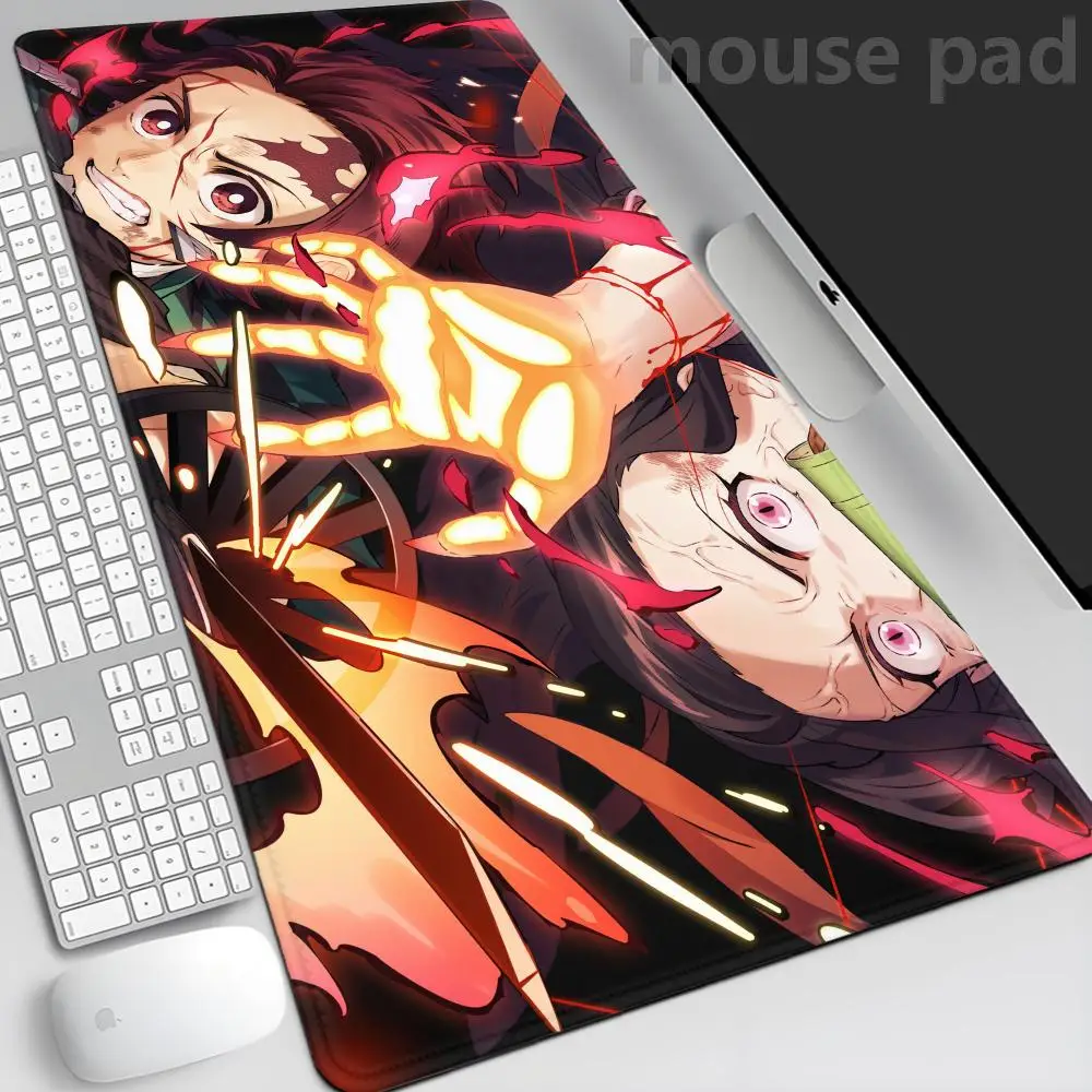 Japanese Demon Slayer: Kimetsu No Yaiba Tanjiro Mouse Mat Gaming Accessories Anime Mousepad Company Mausepad Gamer Office Desks