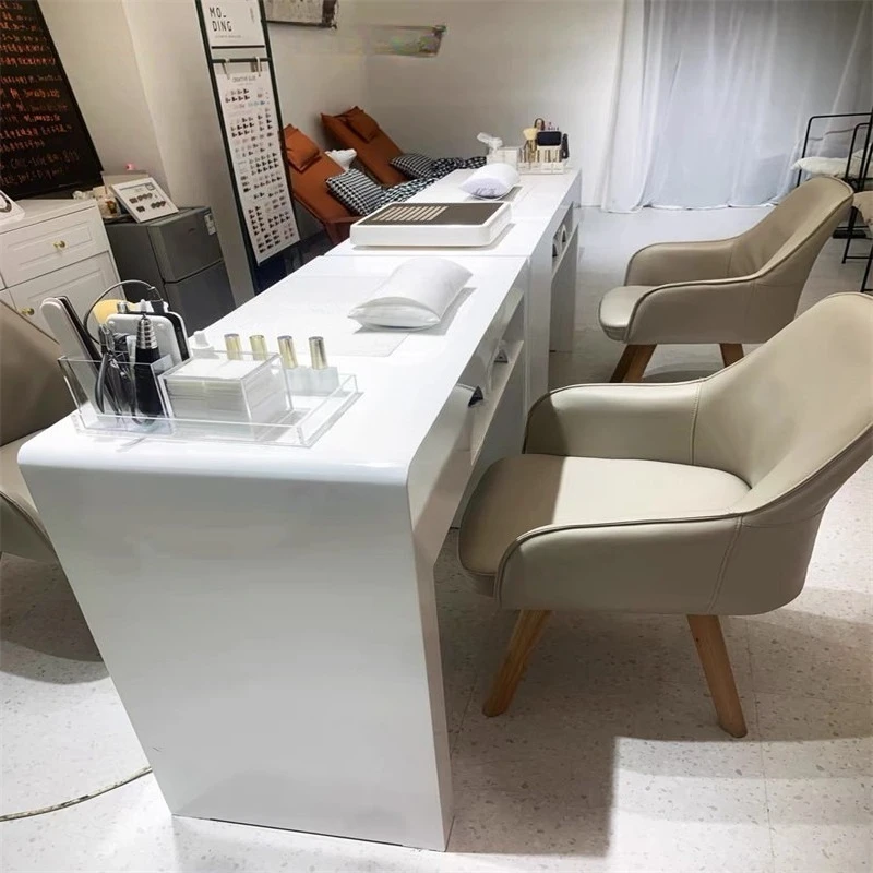 プロ用ネイルチェア オフィスネイルデスクテーブル サロン マニキュアテーブル 美容学校家具 マニキュアリスト用ネイルテーブル