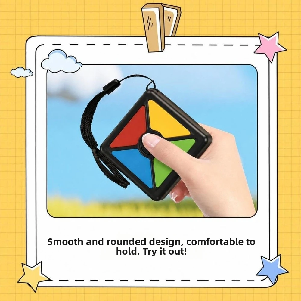 New Interactive Memory Game Lights and Sounds Battery Operated Handheld Electronic Round Electronic Game For Toddler