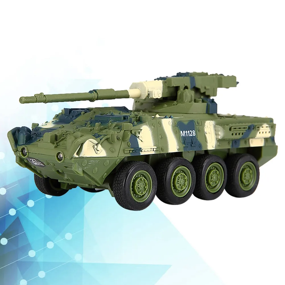

Green Rc Tank Car Electric Vehicle Birthday Gift for Backward Turning Light Sound Rotating Turret Flexible Tracks