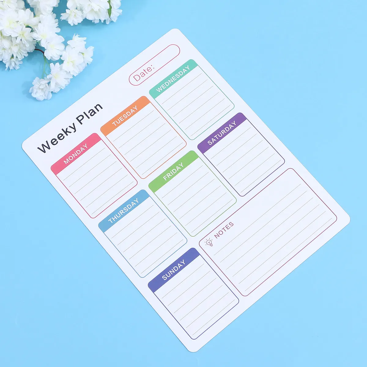 

1Pcs Magnetic Calendar Plan Easy Erasable Refrigerator Weekly Organizer Schedule Sticker Message Board for Home Family Planning