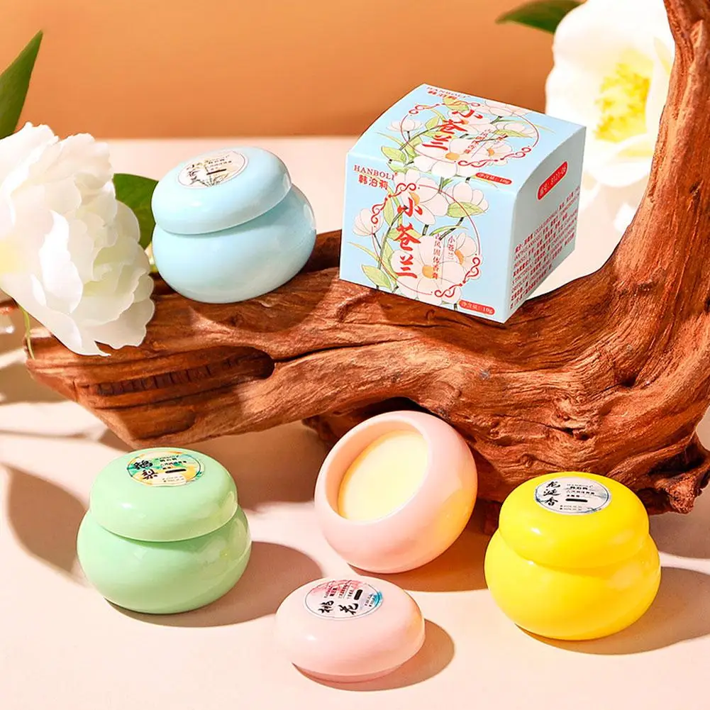 Balsem Padat Mini Wangi Segar Deodoran Stick Parfum Padat Balsem Stick Portabel Ringan untuk Wanita Pria Tubuh