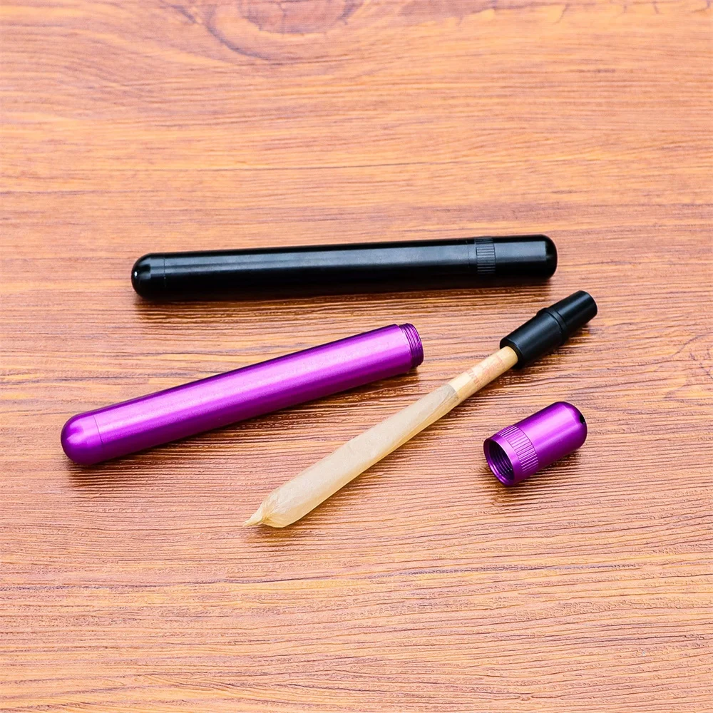 Premium Proof Waterproof Cigarette Holder Aluminum Cigar Airtight Container Travel Storage Tube Smoking Accessories