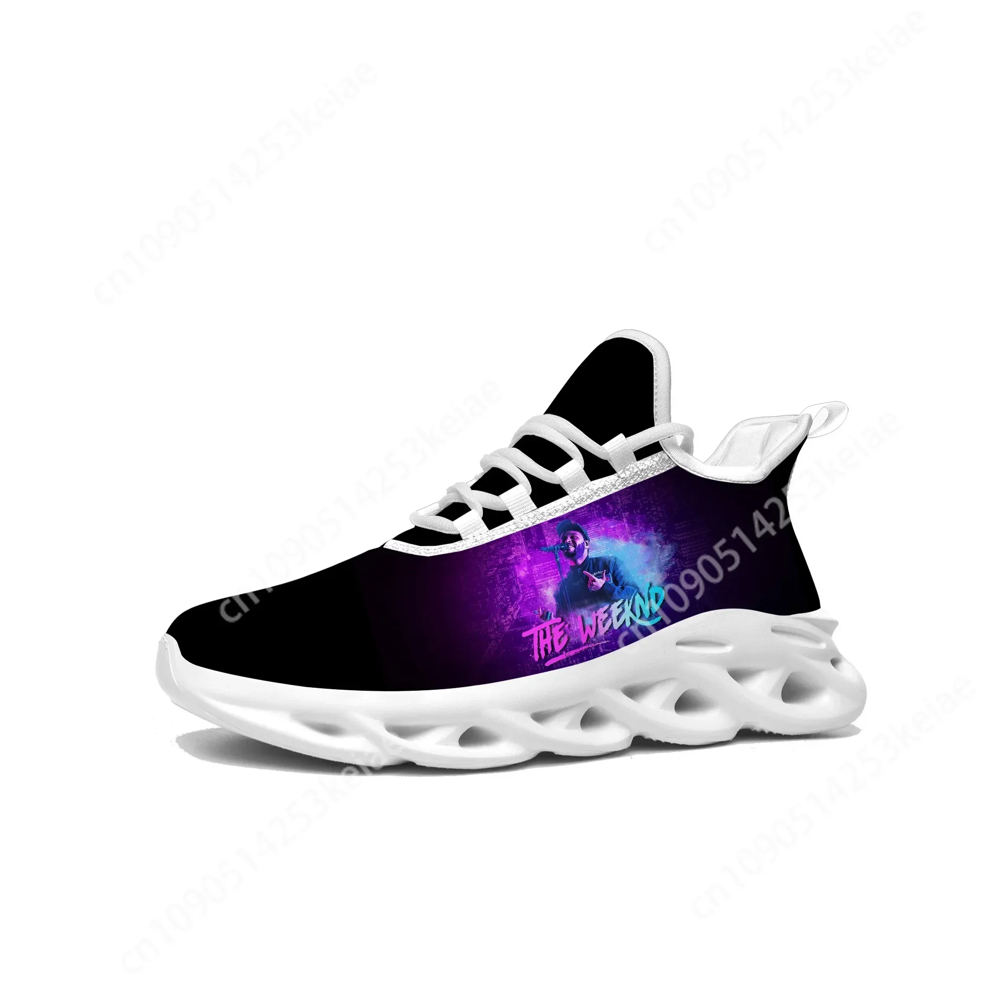 The Weeknd Singer Flats Sneakers Mens Womens Sports Running Shoes High Quality Sneaker Lace Up Mesh Footwear Tailor-made Shoe